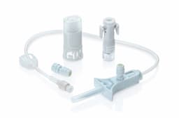 Chemfort adaptors-Picture of Chemfort vial, syringe, bag, luer lock adaptorand luer lock